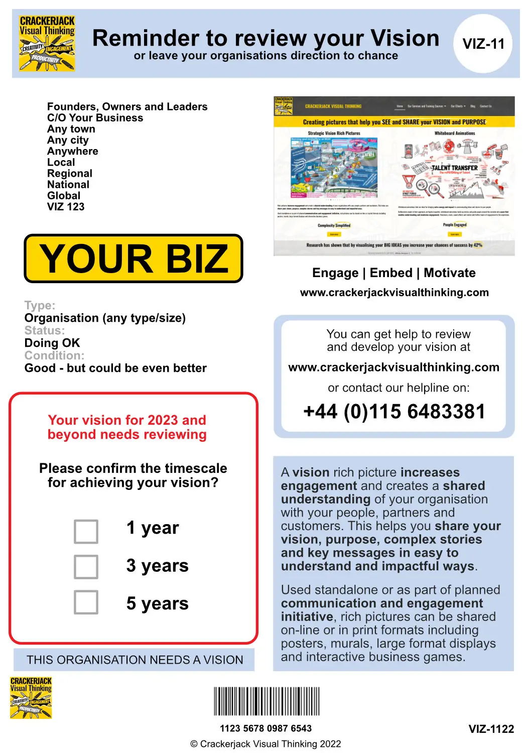 IMPORTANT: your Vision is due for renewal